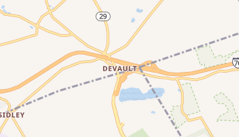 Devault, Pennsylvania map