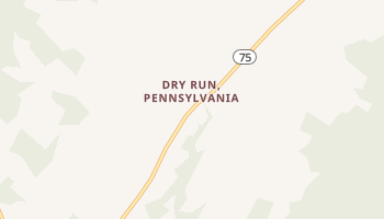 Dry Run, Pennsylvania map