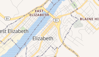 Elizabeth, Pennsylvania map