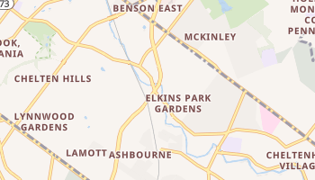 Elkins Park, Pennsylvania map