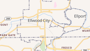 Ellwood City, Pennsylvania map