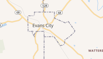 Evans City, Pennsylvania map