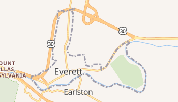 Everett, Pennsylvania map