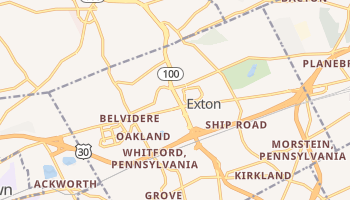 Exton, Pennsylvania map