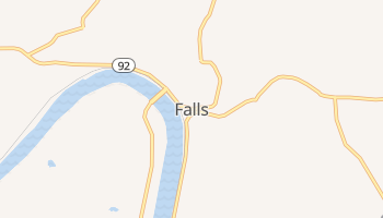 Falls, Pennsylvania map