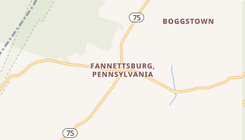 Fannettsburg, Pennsylvania map