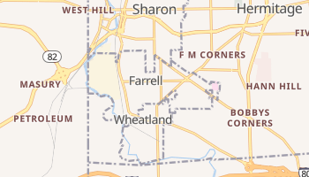 Farrell, Pennsylvania map