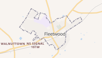Fleetwood, Pennsylvania map