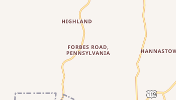 Forbes Road, Pennsylvania map