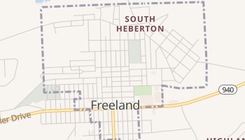 Freeland, Pennsylvania map