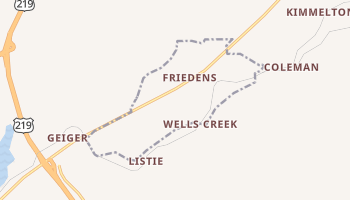 Friedens, Pennsylvania map