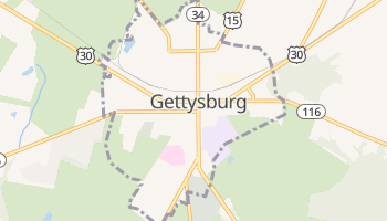 Gettysburg, Pennsylvania map