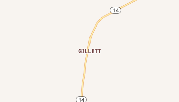 Gillett, Pennsylvania map