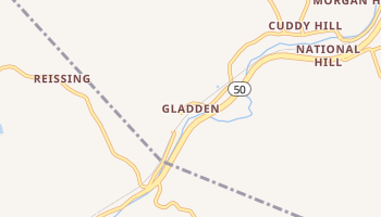 Gladden, Pennsylvania map