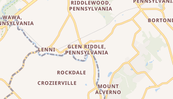 Glen Riddle, Pennsylvania map