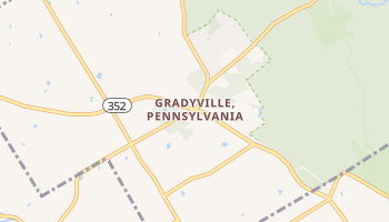 Gradyville, Pennsylvania map