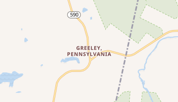 Greeley, Pennsylvania map