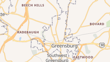 Greensburg, Pennsylvania map