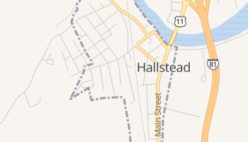 Hallstead, Pennsylvania map