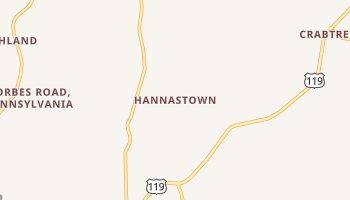 Hannastown, Pennsylvania map