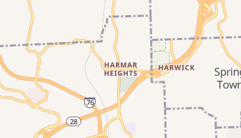Harmar Heights, Pennsylvania map