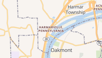 Harmarville, Pennsylvania map