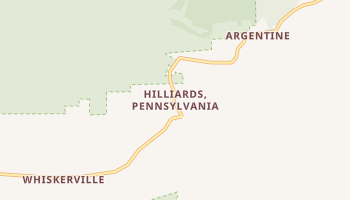 Hilliards, Pennsylvania map
