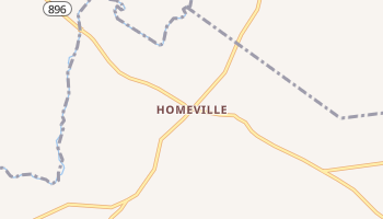 Homeville, Pennsylvania map