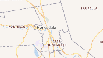 Honesdale, Pennsylvania map