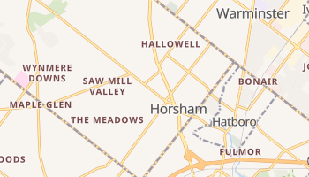 Horsham, Pennsylvania map