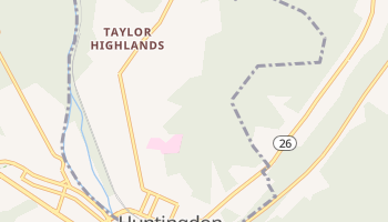 Huntingdon, Pennsylvania map