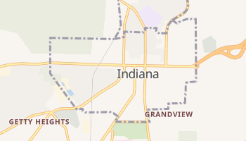 Indiana, Pennsylvania map