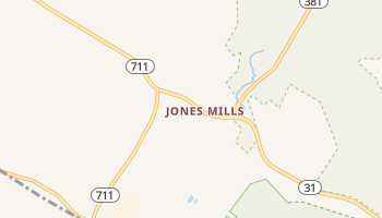 Jones Mills, Pennsylvania map