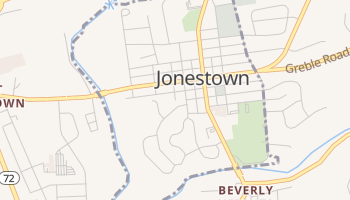 Jonestown, Pennsylvania map