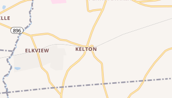 Kelton, Pennsylvania map