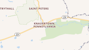 Knauertown, Pennsylvania map