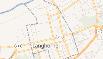 Langhorne, Pennsylvania map