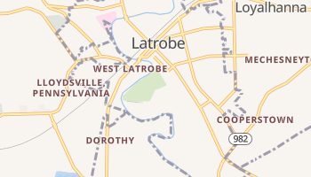 Latrobe, Pennsylvania map