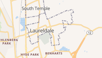 Laureldale, Pennsylvania map