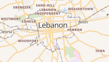 Lebanon, Pennsylvania map