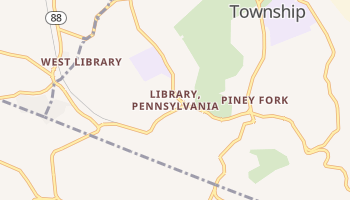 Library, Pennsylvania map