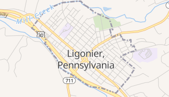 Ligonier, Pennsylvania map