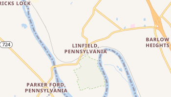 Linfield, Pennsylvania map