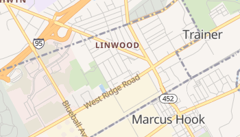 Linwood, Pennsylvania map