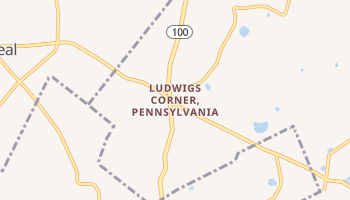 Ludwigs Corner, Pennsylvania map