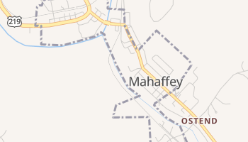 Mahaffey, Pennsylvania map
