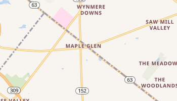 Maple Glen, Pennsylvania map