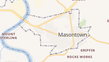 Masontown, Pennsylvania map