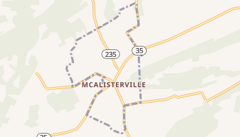 McAlisterville, Pennsylvania map