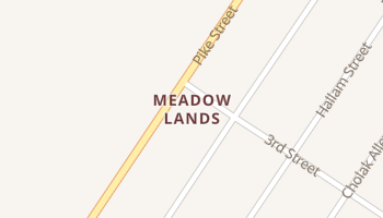 Meadow Lands, Pennsylvania map